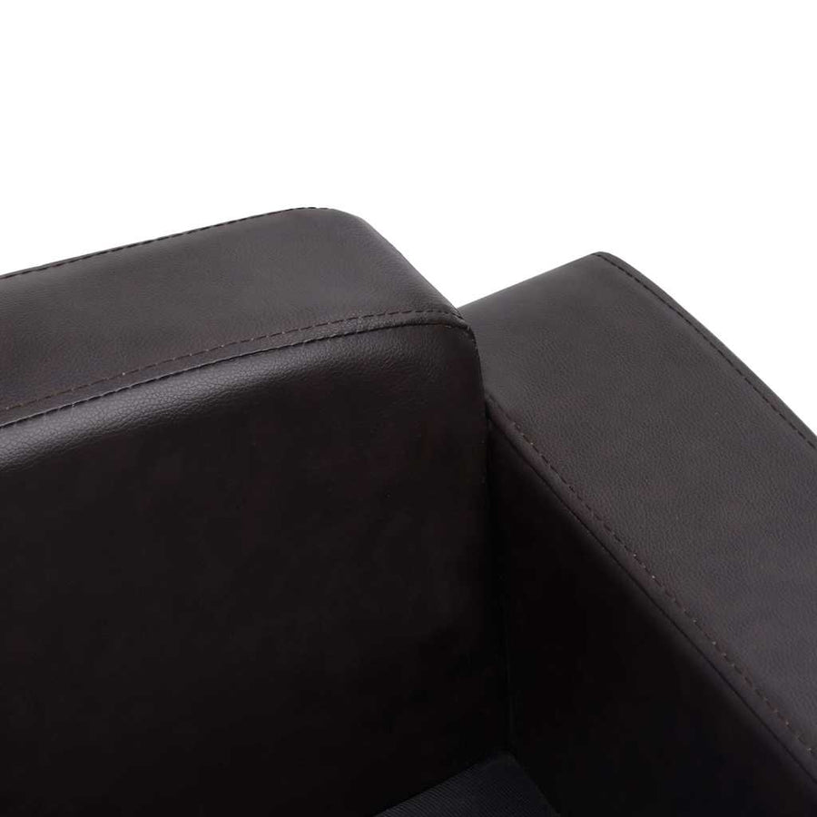 Dog Sofa Brown 80x50x40 cm Faux Leather