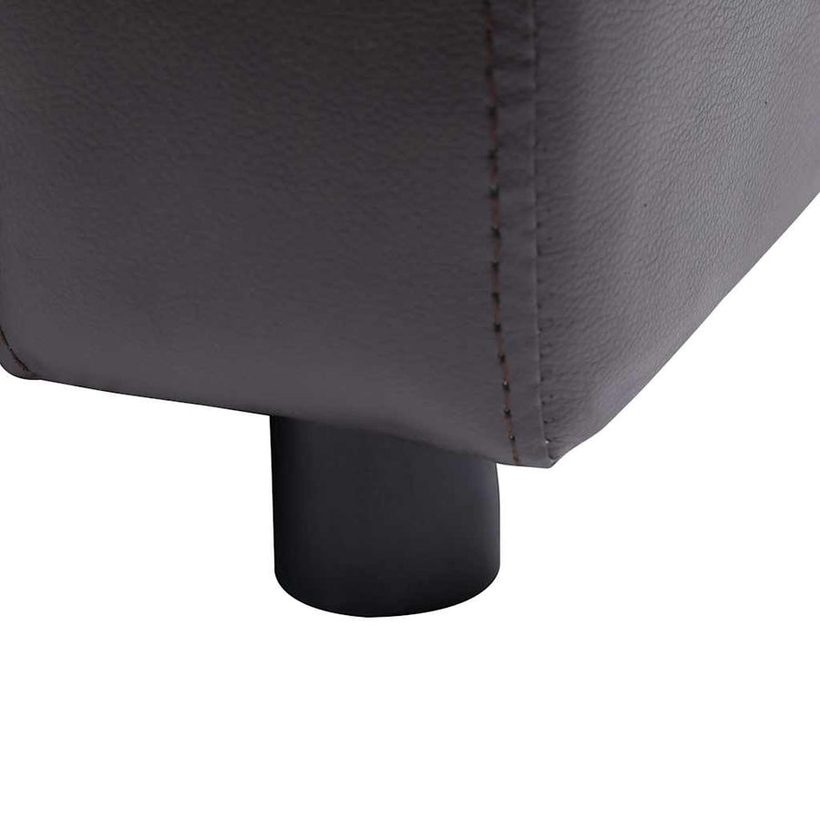 Dog Sofa Brown 80x50x40 cm Faux Leather