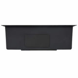 Handmade Kitchen Sink with Overflow Hole Black Stainless Steel