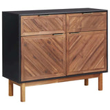 Sideboard 90x33.5x75 cm Solid Acacia Wood and MDF