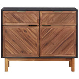 Sideboard 90x33.5x75 cm Solid Acacia Wood and MDF