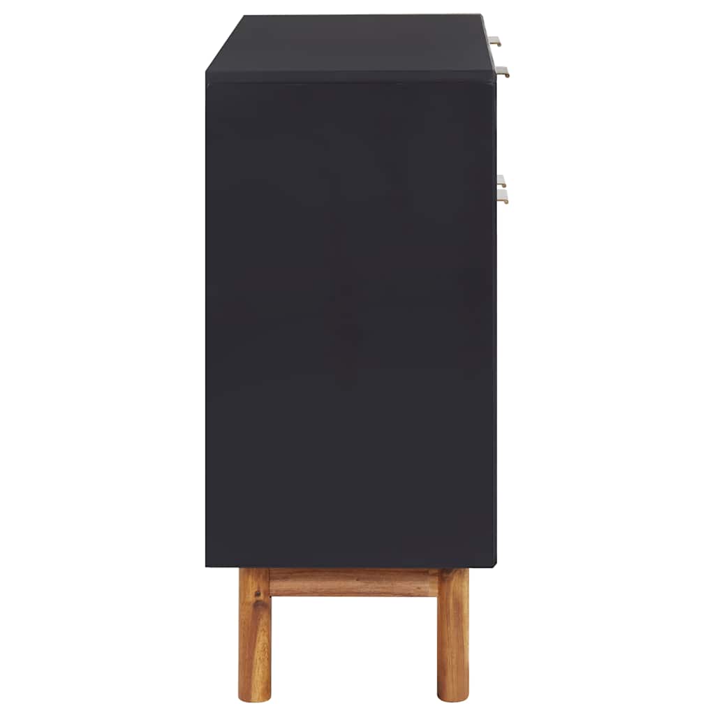 Sideboard 90x33.5x75 cm Solid Acacia Wood and MDF