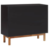 Sideboard 90x33.5x75 cm Solid Acacia Wood and MDF - Top-Down View