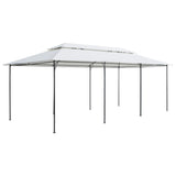 Gazebo with Curtains 600x298x270 cm White 180g/m² - Top-Down View