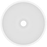 Luxury Bathroom Basin Round Matt White 32.5x14 cm Ceramic