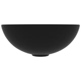 Bathroom Sink Ceramic Matt Black Round