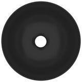 Bathroom Sink Ceramic Matt Black Round