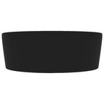 Luxury Wash Basin with Overflow Matt Black 36x13 cm Ceramic