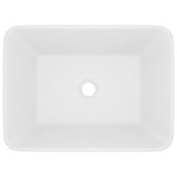 Luxury Wash Basin Matt White 41x30x12 cm Ceramic