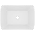 Luxury Wash Basin Matt White 41x30x12 cm Ceramic