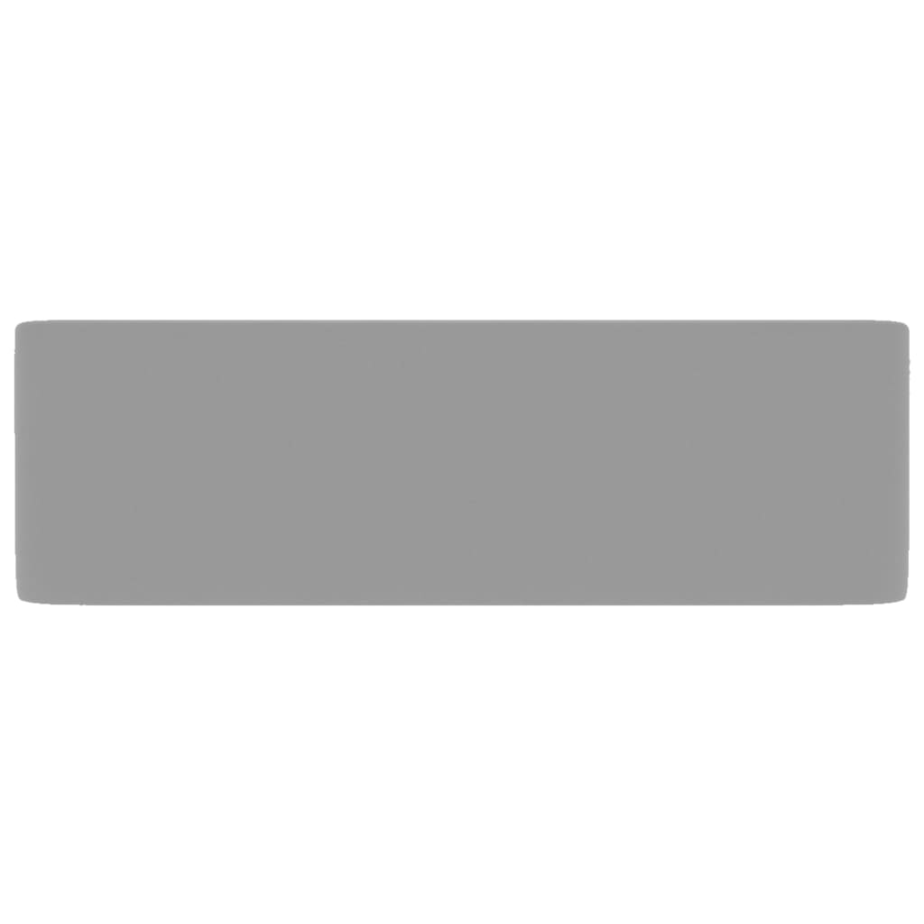 Luxury Wash Basin Matt Light Grey 41x30x12 cm Ceramic