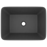 Luxury Wash Basin Matt Dark Grey 41x30x12 cm Ceramic