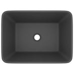 Luxury Wash Basin Matt Dark Grey 41x30x12 cm Ceramic