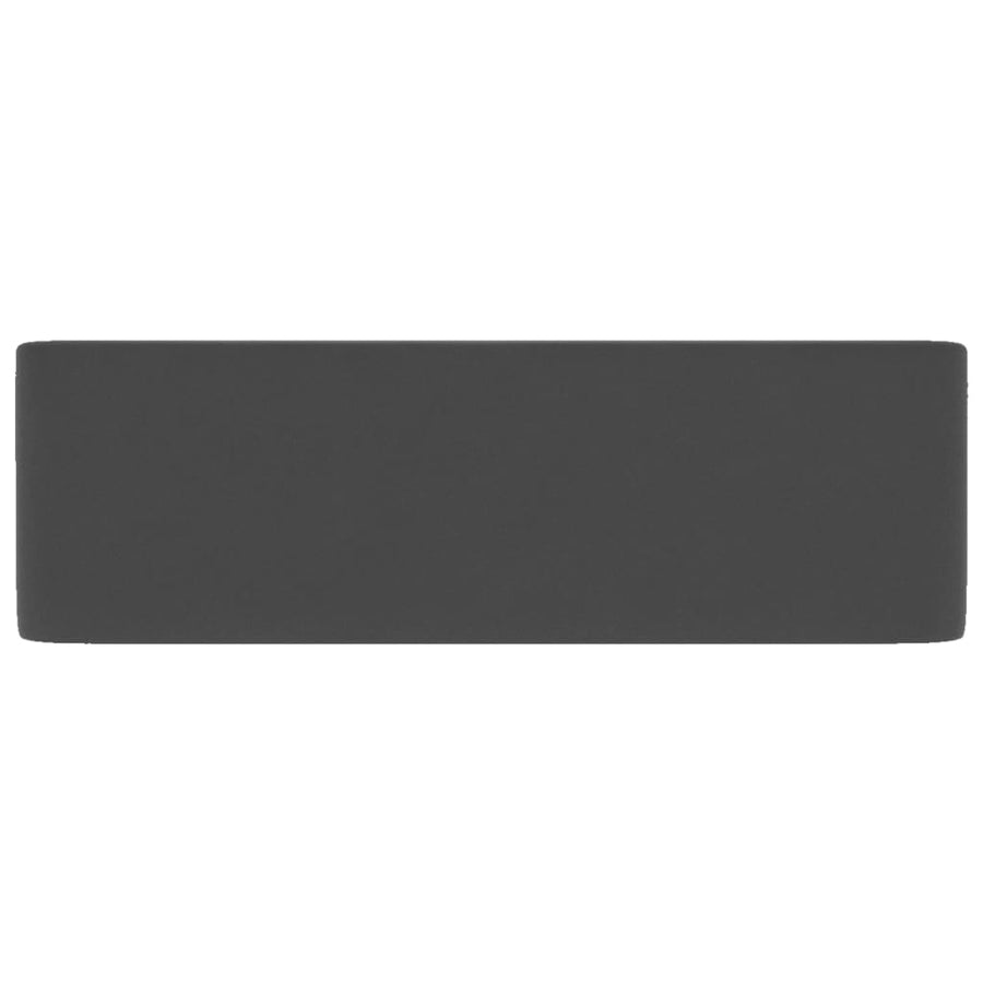 Luxury Wash Basin Matt Dark Grey 41x30x12 cm Ceramic
