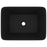 Luxury Wash Basin Matt Black 41x30x12 cm Ceramic