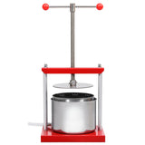 Fruit and Wine Press Stainless Steel 6 L - Front View