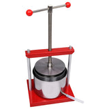Fruit and Wine Press Stainless Steel 6 L - Side View