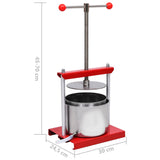 Fruit and Wine Press Stainless Steel 6 L - Close-Up Angle