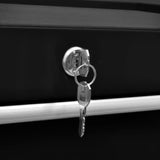 Workshop Tool Trolley with 5 Drawers Black - 45-Degree Angle