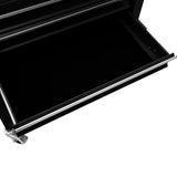 Tool Trolley with 4 Drawers Steel Black - Rear View
