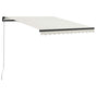 Manual Retractable Awning 300x250 cm Cream