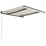 Manual Retractable Awning 300x250 cm Cream - Side View
