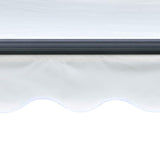 Manual Retractable Awning with LED 300x250 cm Cream