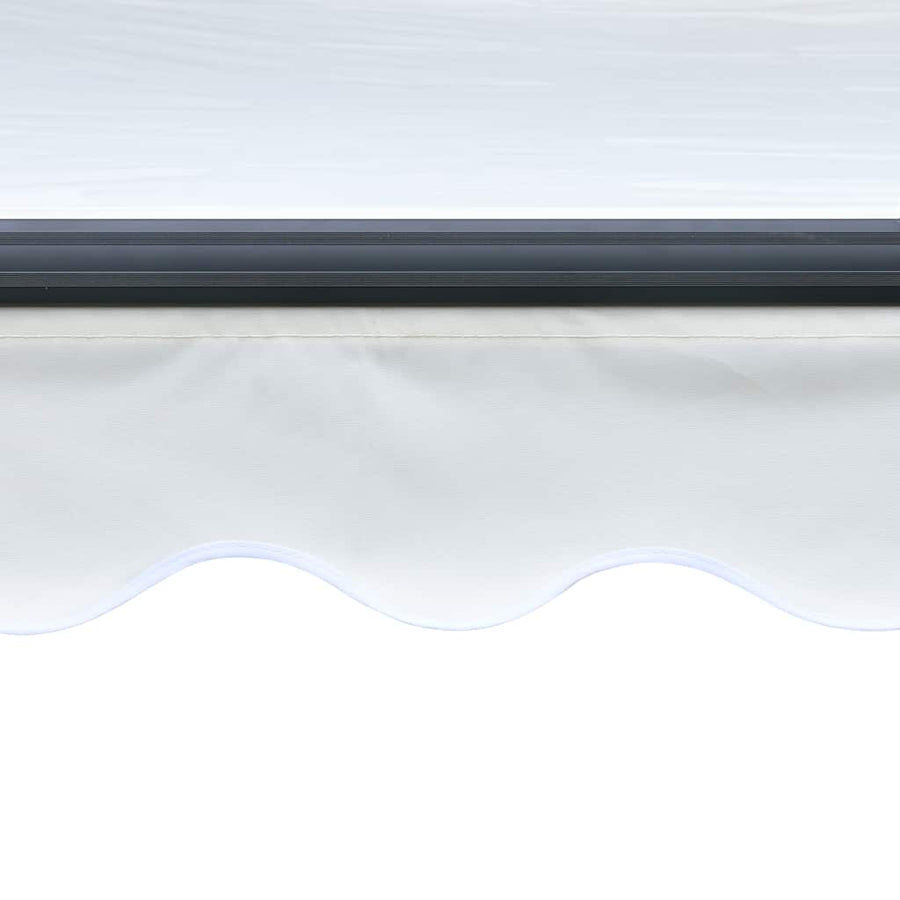 Manual Retractable Awning with LED 300x250 cm Cream