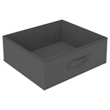 Storage Rack with 4 Fabric Baskets Steel Grey - Rear View