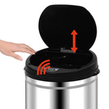 Automatic Sensor Dustbin 30 L Stainless Steel - 45-Degree Angle