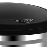 Automatic Sensor Dustbin 50 L Stainless Steel - Rear View