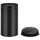 Automatic Sensor Dustbin 50 L Carbon Steel Black - Top-Down View
