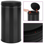 Automatic Sensor Dustbin 60 L Carbon Steel Black