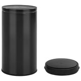 Automatic Sensor Dustbin 60 L Carbon Steel Black - Top-Down View