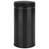 Automatic Sensor Dustbin 70 L Carbon Steel Black - Front View