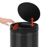 Automatic Sensor Dustbin 70 L Carbon Steel Black - 45-Degree Angle