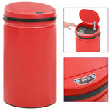 Automatic Sensor Dustbin 50 L Carbon Steel Red