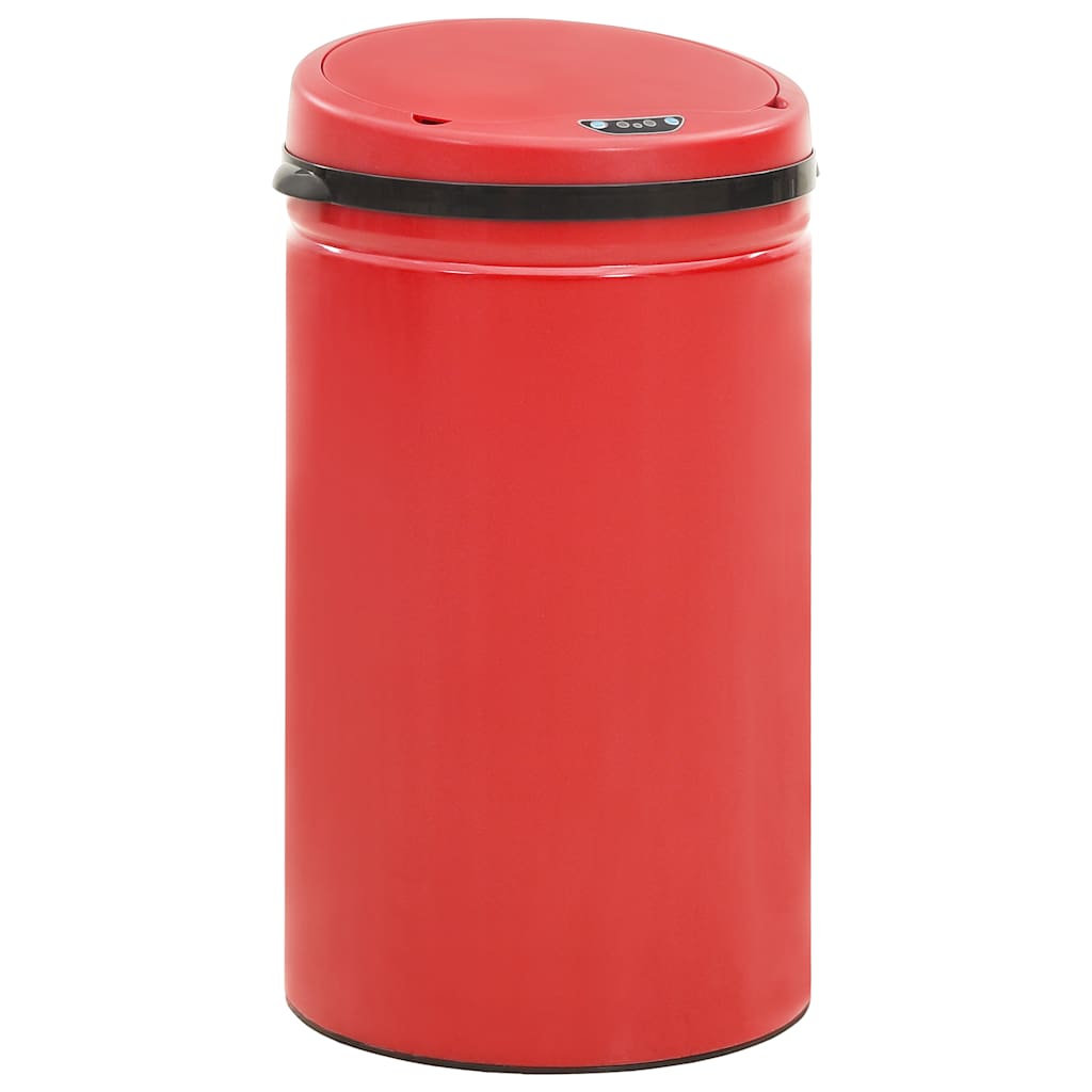 Automatic Sensor Dustbin 50 L Carbon Steel Red