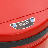 Automatic Sensor Dustbin 50 L Carbon Steel Red - Rear View