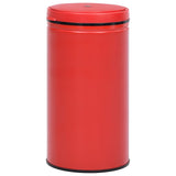 Automatic Sensor Dustbin 60 L Carbon Steel Red - Front View