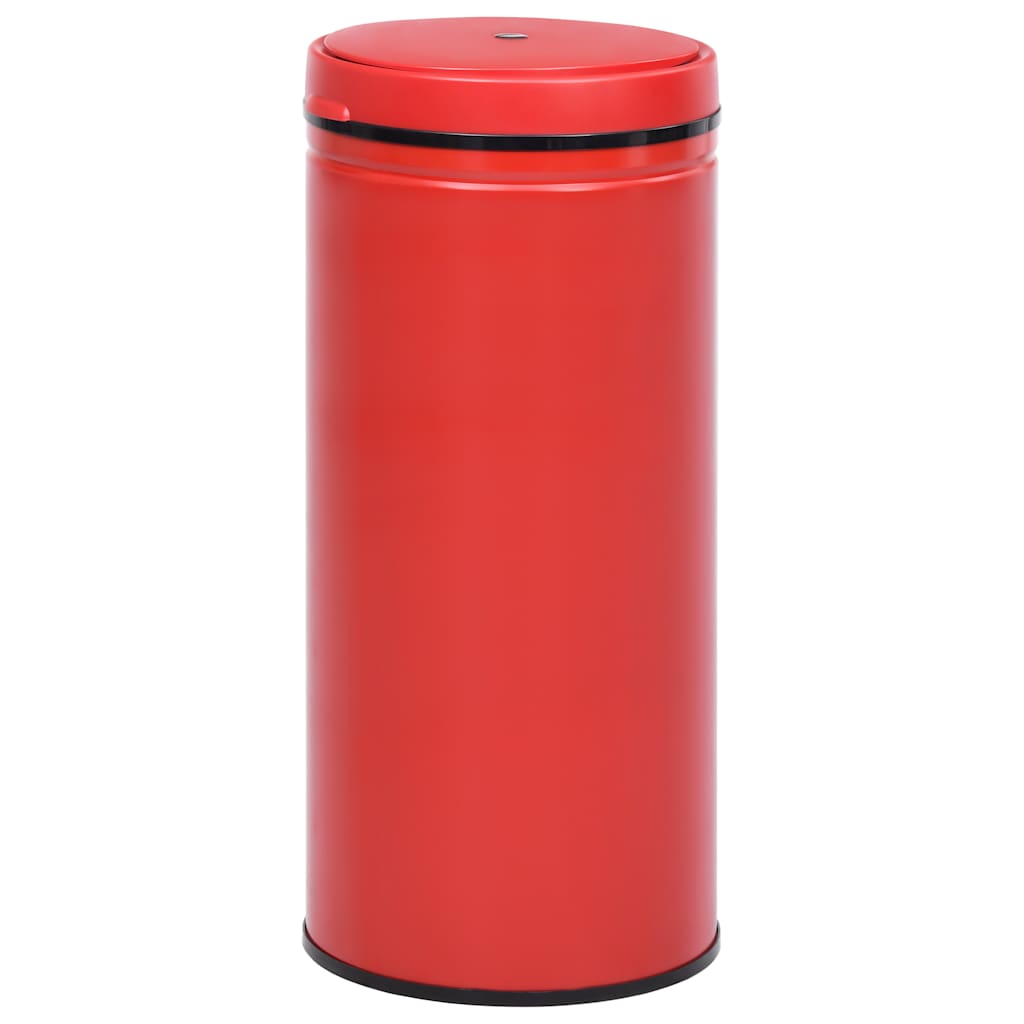 Automatic Sensor Dustbin 80 L Carbon Steel Red