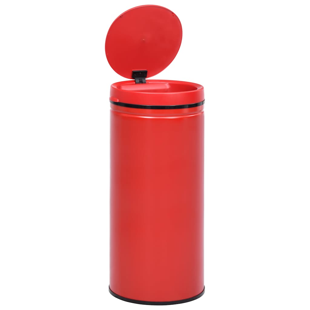 Automatic Sensor Dustbin 80 L Carbon Steel Red