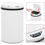 Automatic Sensor Dustbin 30 L Carbon Steel White