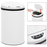 Automatic Sensor Dustbin 30 L Carbon Steel White
