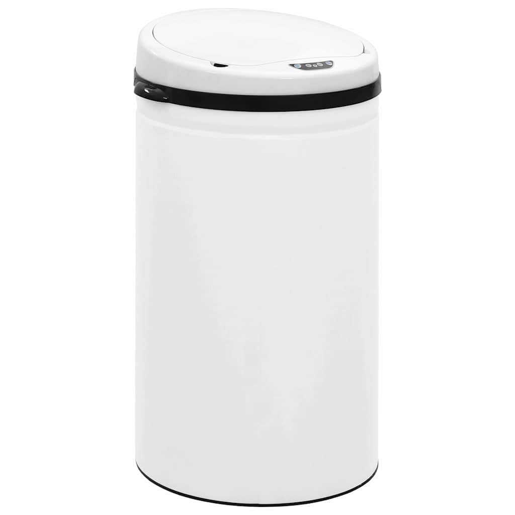 Automatic Sensor Dustbin 50 L Carbon Steel White