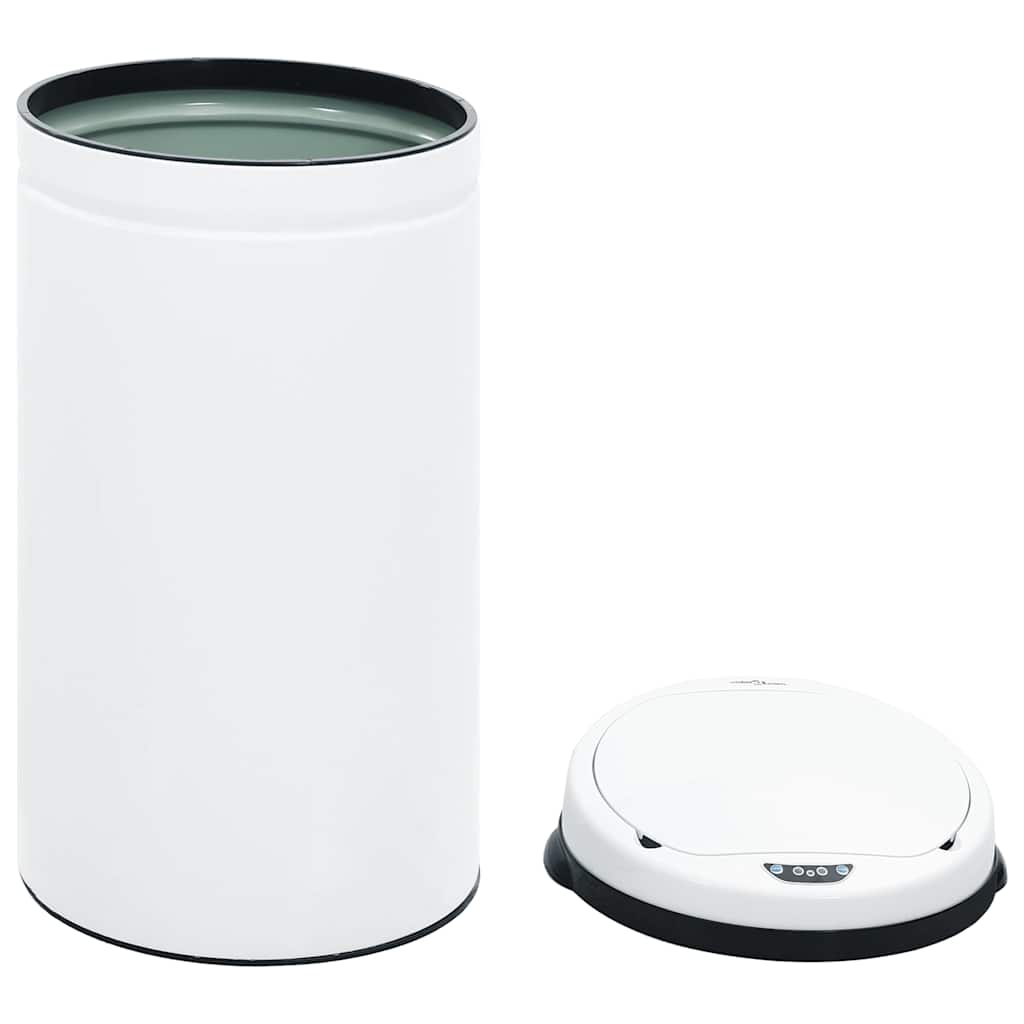 Automatic Sensor Dustbin 50 L Carbon Steel White