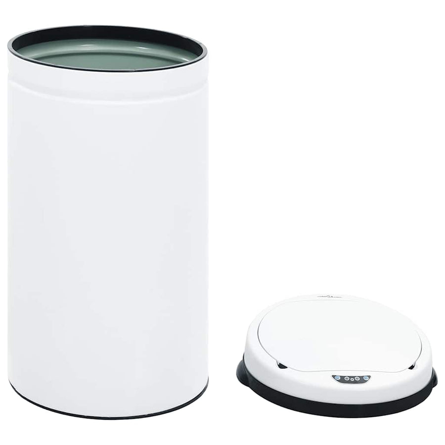 Automatic Sensor Dustbin 50 L Carbon Steel White