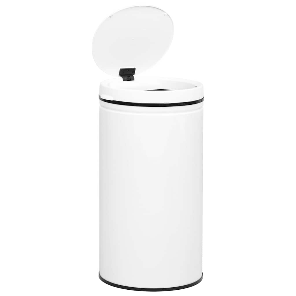 Automatic Sensor Dustbin 60 L Carbon Steel White