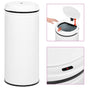 Automatic Sensor Dustbin 80 L Carbon Steel White