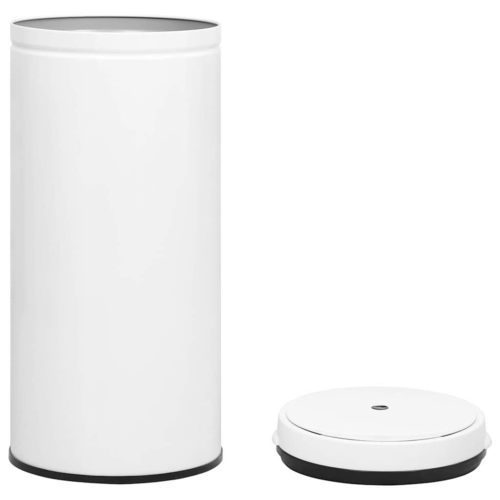 Automatic Sensor Dustbin 80 L Carbon Steel White